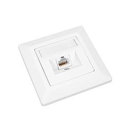 Aljzat Solarix CAT6 STP 1 x RJ45 süllyesztett fehér