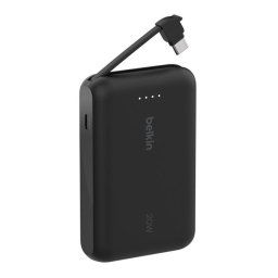 Belkin 10k powerbank PD 20W USB-C, fekete, fekete