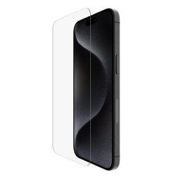 Belkin SCREENFORCE TemperedGlass antimikrobiális védőüveg iPhone 15 Pro Max készülékhez