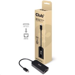 Club3D adapter USB 3.2 Gen 1 Type C és RJ45 2,5 Gbps, 24 cm, 24cm