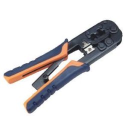 DATACOM Csatlakozószerszám 6P 8P racsni - fogantyú OR/BL