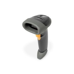 DIGITUS 2D kézi vonalkódolvasó, akkumulátoros, Bluetooth és QR-kód kompatibilis, 200 beolvasás/sec, tartóval