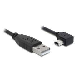 Delock USB 2.0 kábel USB A-csatlakozó és USB mini-B 5-tűs hím, téglalap alakú, 0,5 m