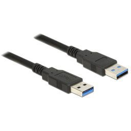 Delock kábel USB 3.0 Type-A férfi > USB 3.0 Type-A férfi 0,5 m fekete