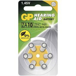 GP ZA10 - hallókészülék elemek 6 db