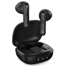 Genius HS-M905BT, Fejhallgató, vezeték nélküli, fülbe helyezhető, mikrofon, Bluetooth 5.3, USB-C, fekete