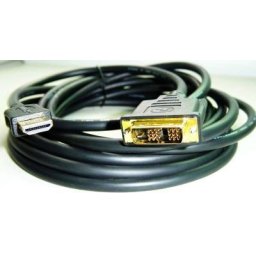 HDMI-DVI kábel 5m, 1.3, M/M árnyékolt, aranyozott érintkezőkkel