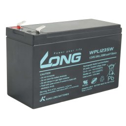 LONG akkumulátor 12V 8, 5Ah F2 HighRate LongLife 9 év (WPL1235W)