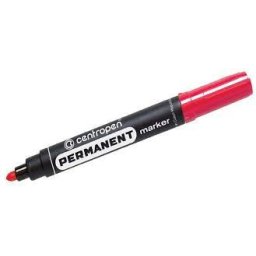 Marker Centropen 8566 tartós piros hengeres hegy 2,5mm