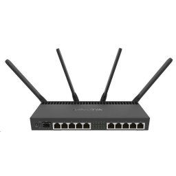 MikroTik RouterBOARDRB RB4011iGS 5HacQ2HnD-IN, négymagos 1.4GHz CPU, 1GB RAM, 10xLAN, 1x SFP , Wi-Fi 2.4 5GHz (2033Mbps), L5