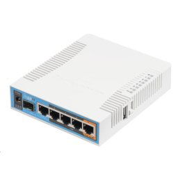 MikroTik hAP ac, 720MHz CPU, 128MB RAM, 5x LAN, 2.4 5GHz, Wi-Fi 802.11b/g/n/ac, SFP slot, incl. L4
