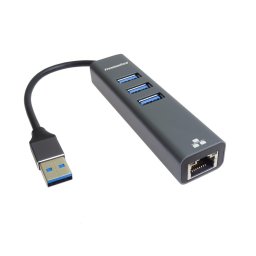 PREMIUMCORD adapter USB3.0 - LAN RJ45 ETHERNET 10/100/1000 MBIT 3x USB3.0 port