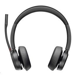 Poly Voyager 4320 MS Teams vezeték nélküli fejhallgató, BT700 USB-C adapter, sztereó, töltőállvány