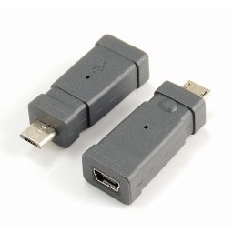 PremiumCord USB adapter Mini 5 PIN/lakat - Micro USB/lakat