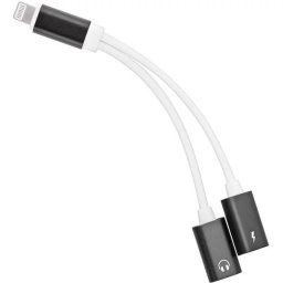 PremiumCord adapter Lightning 3,5 mm-es jack audio Lightning töltés