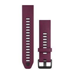 QuickFit® 20 óraszíj, Merlot/Grafit szilikon