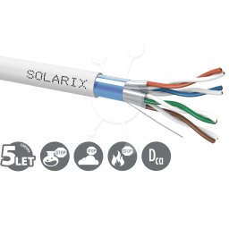 Solarix CAT6A FFTP LSOH Dca-s2,d2,a1 500m/tekercs SXKD-6A-FFTP-LSOH telepítőkábel