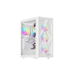 Számítógépes tok Genesis DIAXID 605 ARGB/Midi Tower/Transpar./Fehér