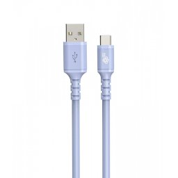 TB kábel USB-A - USB-C lila 1m
