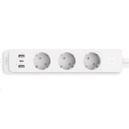 TP-Link Tapo P300(EU) smart WiFi hosszabbító kábel (3x230V, 2xUSB-A, 1xUSB-C, 2300W, 10A, 2, 4 GHz, BT)
