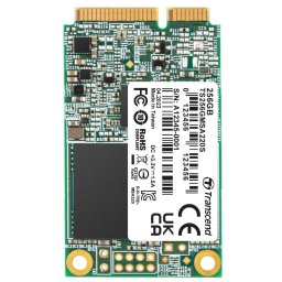 TRANSCEND MSA220S 256GB mSATA SSD, SATA III 6Gb/s (3D TLC), 560MB/s R, 500MB/s W