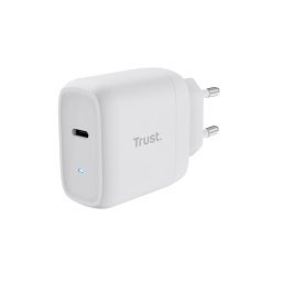TRUST Charger 45W Maxo, USB-C, fali töltő, 2m USB-C kábel, fehér