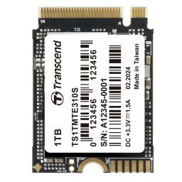 Transcend MTE310S 1TB SSD M.2 2230, NVMe PCIe Gen4 x4, 3D TLC, DRAM nélküli, 5000MB/s R, 3500MB/s W