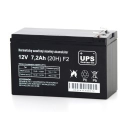 UPS akkumulátor 12V 7,2Ah F2