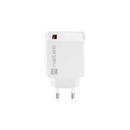 Univerzális töltő Natec RIBERA 18W 1X USB-A, fehér