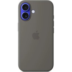 iPhone 16 Plus szilikon tok MS-szel - Kőszürke