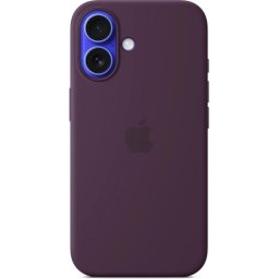 iPhone 16 szilikon tok MS-szel - szilva