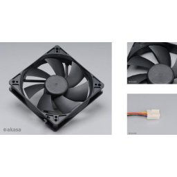 kiegészítő ventilátor Akasa 120x120x25 - OEM