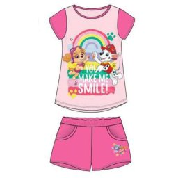 2-részes nyári póló és short szett Mancs őrjárat pink