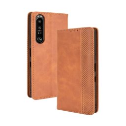 BUSINESS Pénztárca borító Sony Xperia 1 III barna