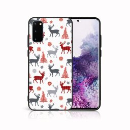 PROTEMIO MY ART Karácsonyi kivitelű borító Samsung Galaxy S20 DEER (068)