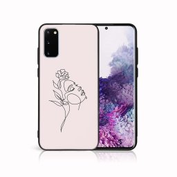 PROTEMIO MY ART Védőburkolat a Samsung-hoz Galaxy S20 ROSE GIRL (198)