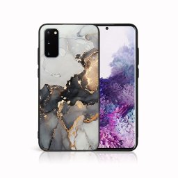 PROTEMIO MY ART Védőburkolat: Samsung Galaxy S20 Plus GREY MARBLE (140)
