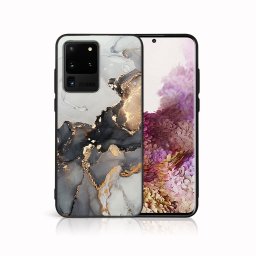 PROTEMIO MY ART Védőburkolat a Samsung-hoz Galaxy S20 Ultra GREY MARBLE (140)