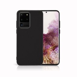 PROTEMIO MY ART Védőburkolat a Samsung-hoz Galaxy S20 Ultra CARBON (231)