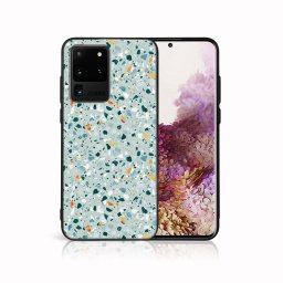 PROTEMIO MY ART Védőburkolat a Samsung-hoz Galaxy S20 Ultra BLUE TERRAZZO (164)