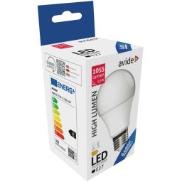 Avide LED gömb izzó A60 9.5W E27 6400K, 1055 lm (K)