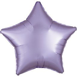 Lila Silk Pastel csillag fólia lufi 48 cm