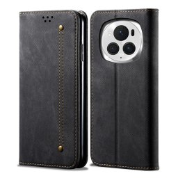DENIM pénztárca huzat Honor Magic6 Pro fekete