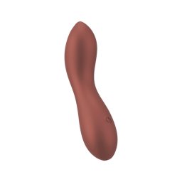Smile - flexibilis mini G-pont vibrátor (bronz)