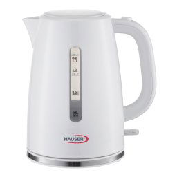 Hauser Vízforraló 1,7 literes 2200 W fehér vezeték nélküli JK-817