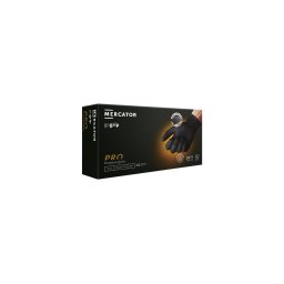 MERCATOR gogrip prémium munkavédelmi nitril kesztyű - Fekete - 50 db - S
