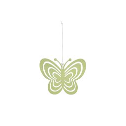 Függesztett fém pillangó PASTEL BUTTERFLY - több színben Termék színe: Zöld