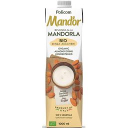 MAND'OR Növényi ital, cukormentes, dobozos, 1 l, MAND'OR "Prémium Bio", mandula