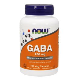 Now GABA, 750 mg, 100 db