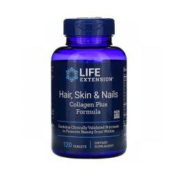 Life Extension Kollagén Plus Formula, haj, bőr és köröm, 120 db